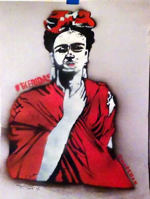 Frida En Rojo (Uno Al Doce) - Limited Edition of 12 Unique Pieces