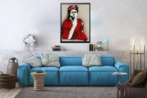 Frida En Rojo (Uno Al Doce) - Limited Edition of 12 Unique Pieces