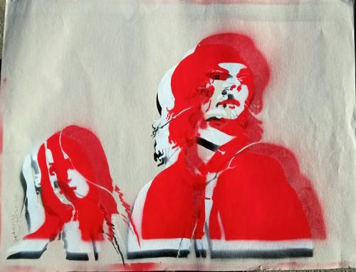The White Stripes (unique frisket print #4)