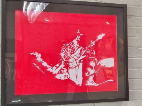 Grand Funk Railroad (frisket print)