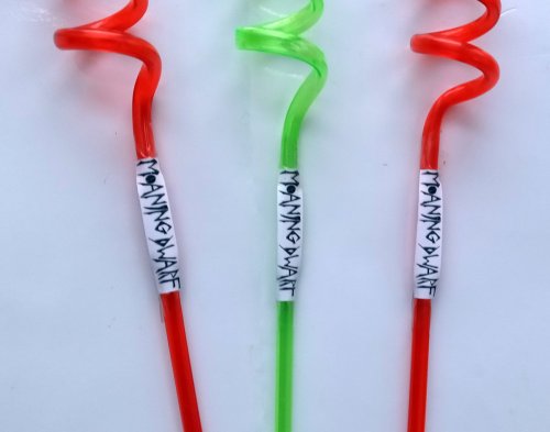 Moaning Dwarf Limited Edition Twisty Straws: Handcrafted Marvels in Green and Orange