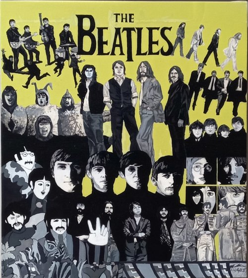 The Beatles: Montage (Hand-Embellished 3rd Giclee Edition)