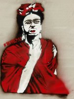 Frida En Rojo (Uno Al Doce) - Limited Edition of 12 Unique Pieces
