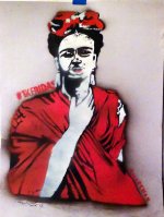 Frida En Rojo (Uno Al Doce) - Limited Edition of 12 Unique Pieces